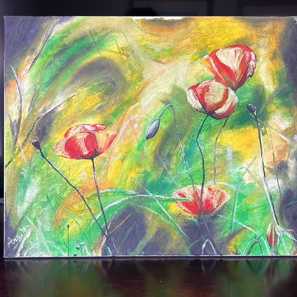 "Tulips".  oil on canvas, dimensions 51x41 cm.  pictures it’s my work. - Picture 3 of 7